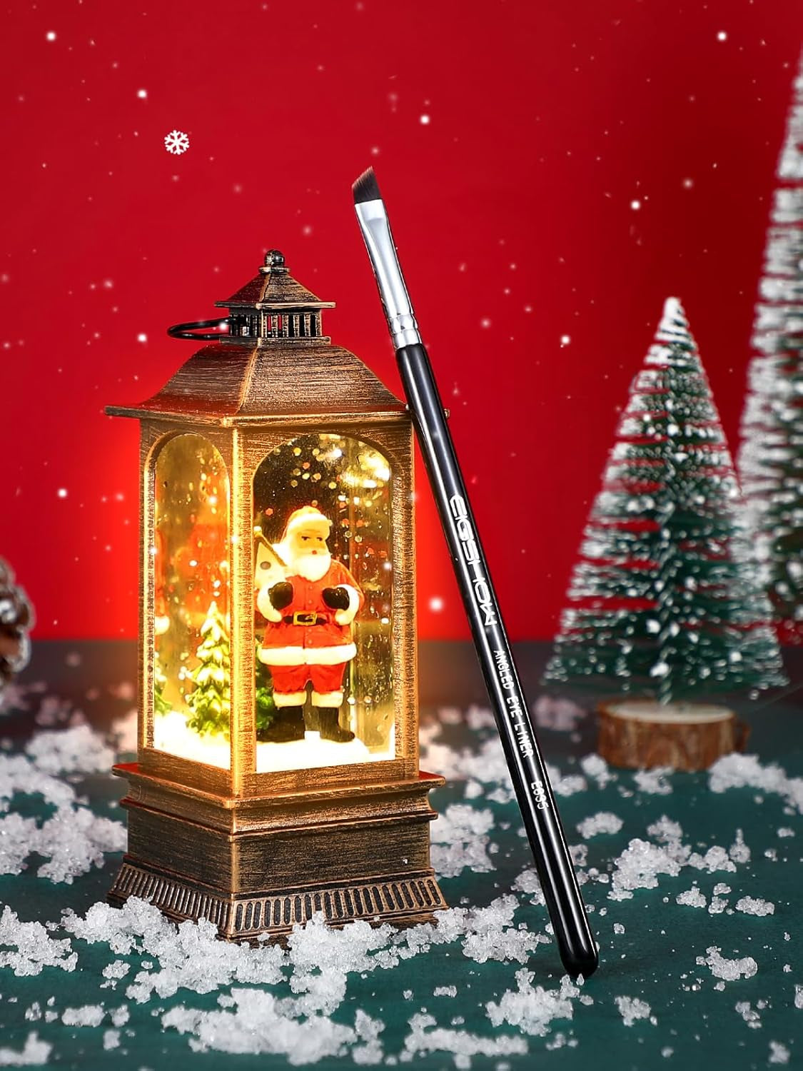 Eyeliner Makeup Brush 2PCS Makeup Angle Eyebrow Kabuki Brushes, Portable Eye Powder Foundation Brush, Beauty Cosmetic Tool (E835)