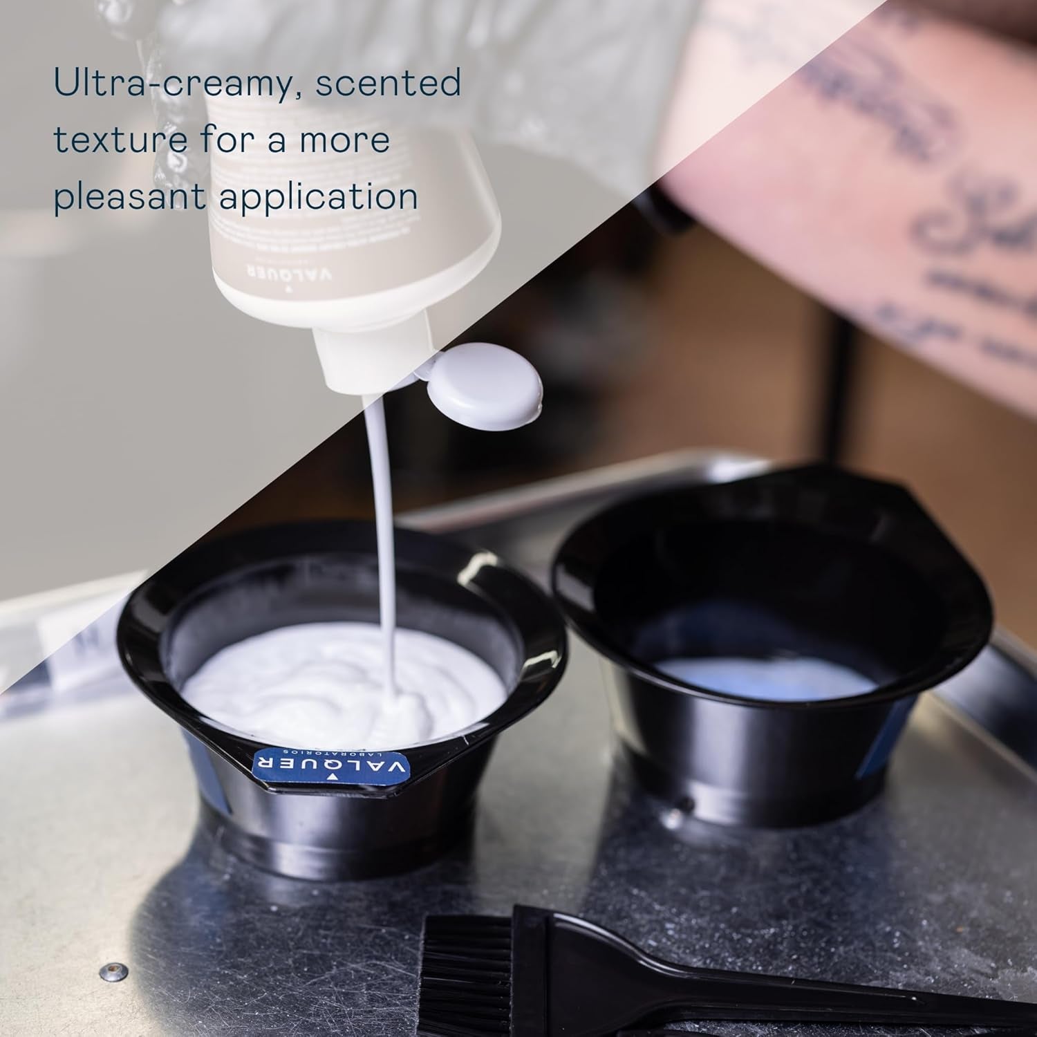 Valquer Stabilized Hydrogen Peroxide Cream 40 Volume 12%, Oxidizer for Permanent Hair Coloring and Bleaching. Vegan Formulation with Natural Ingredients. Professional Use. 1L.