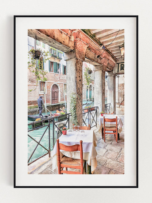 Lunch In Venice Poster