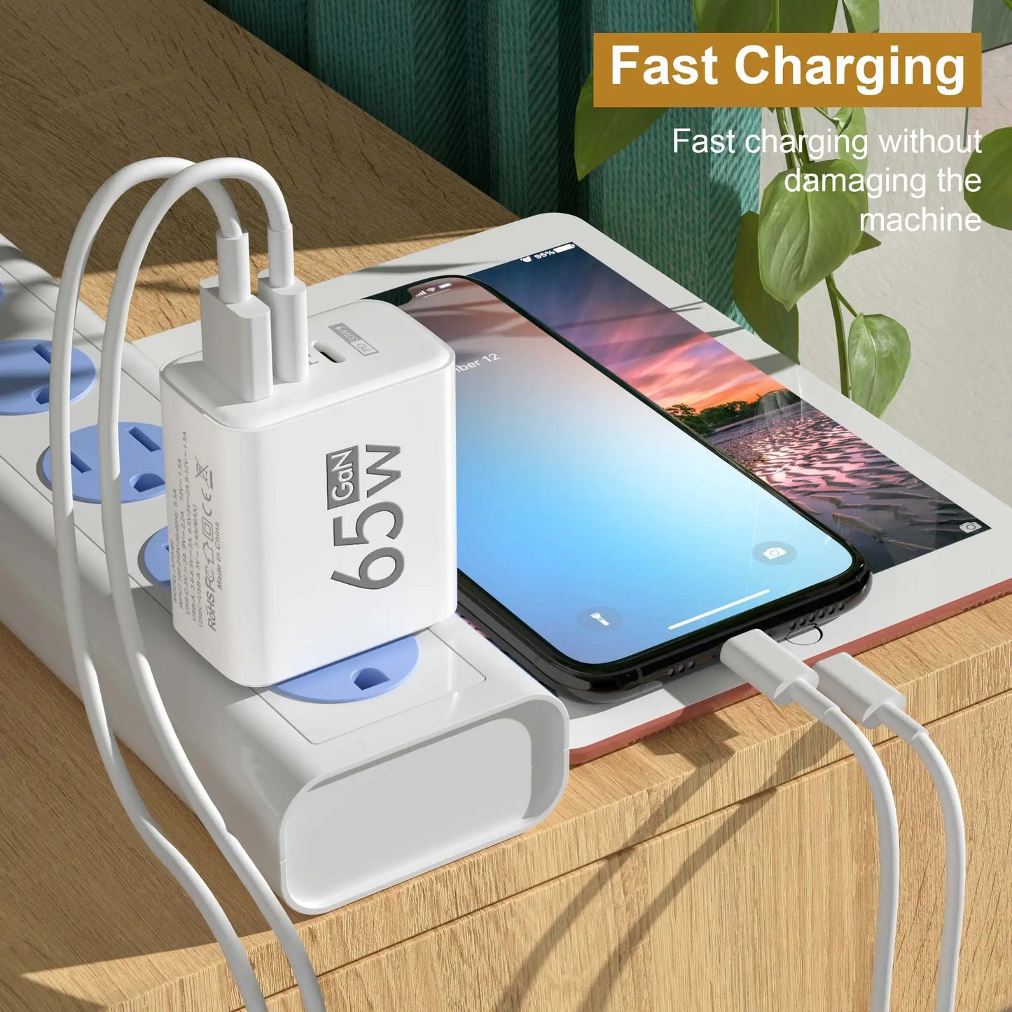 65W USB Fast Phone Charger