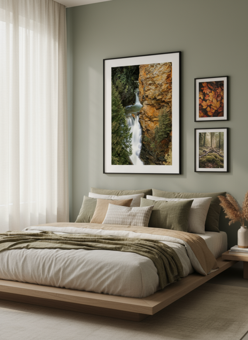 Separated By Waterfall Poster