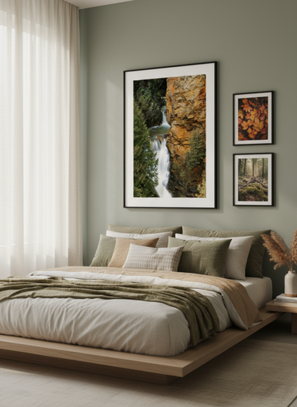 Separated By Waterfall Poster