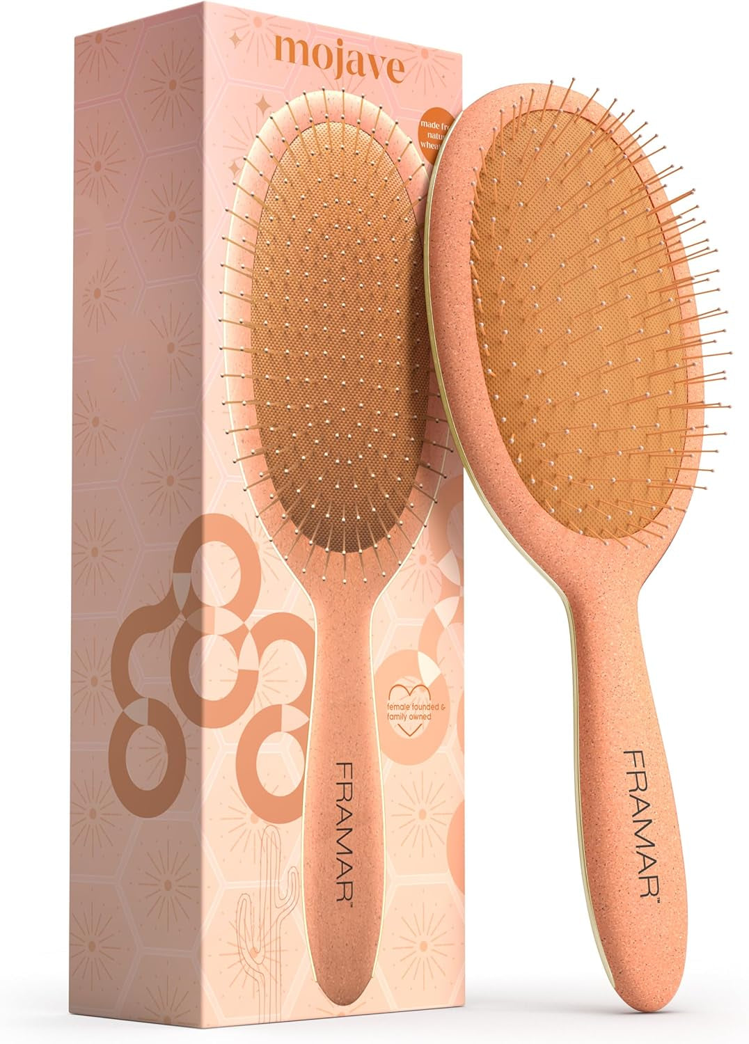 Wet Hair Brush Detangler – Curly Hair Brush Women, Hairbrushes for Women, Detangle Hairbrush, Detangling Brush Set, Detangler Hairbrush - Mojave